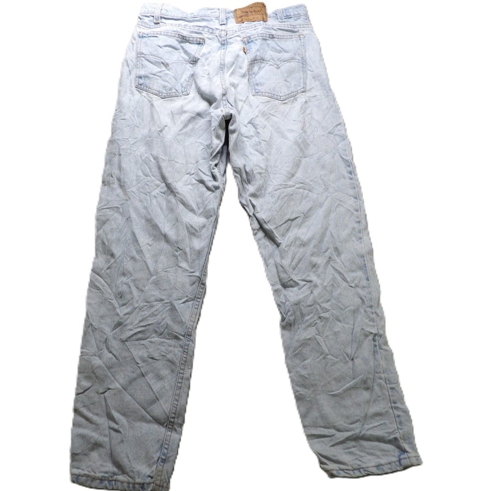 VTG 90s Levi's 550 Relaxed Tapered Orange Tab Cotton Denim Jeans Men 32x30 Blue